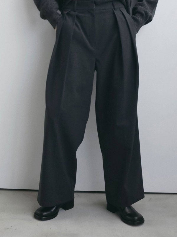 アンヌーク anuke 2026winter ボトムス Tuck Wide Pants 10月中旬～11