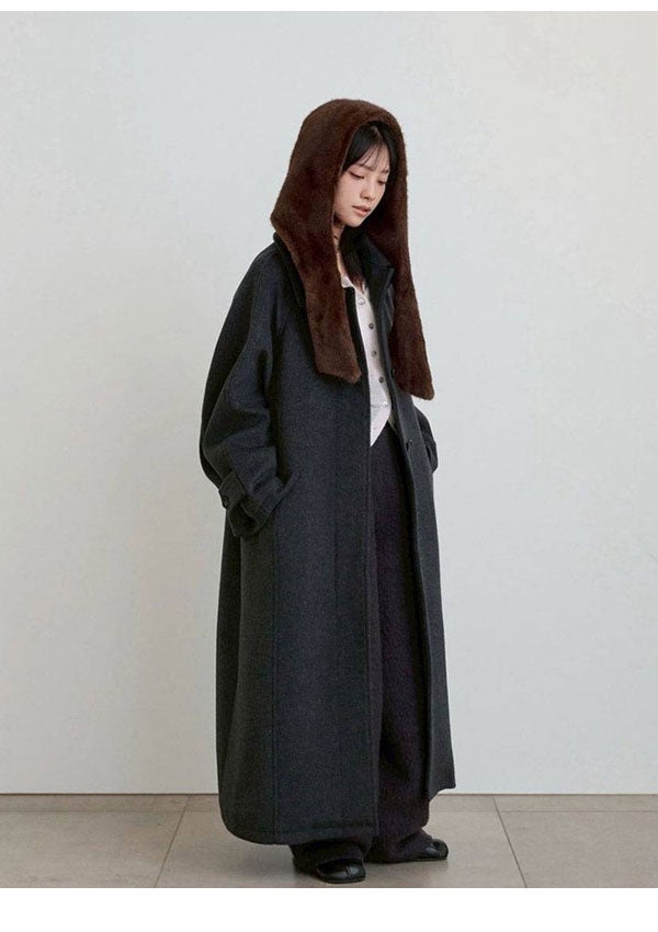 アンヌーク anuke 2026winter 小物 Eco Minkfur Hoodie 11月中旬～12月 