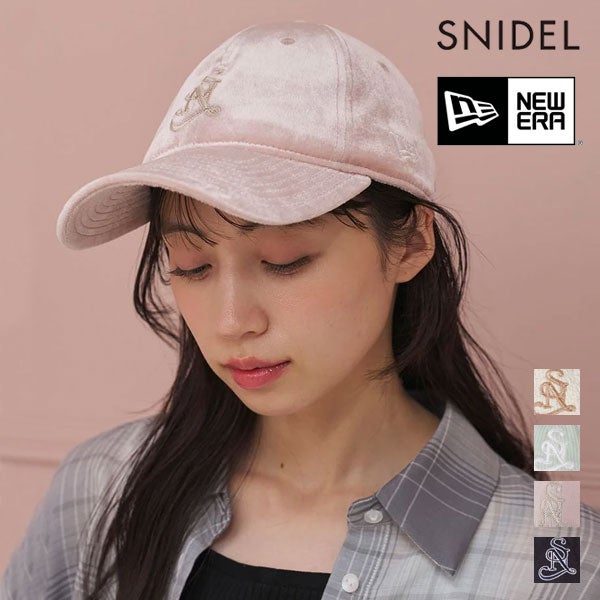 即納】 スナイデル SNIDEL 帽子 【SNIDEL|NEW ERA】SNロゴCAP ダブル