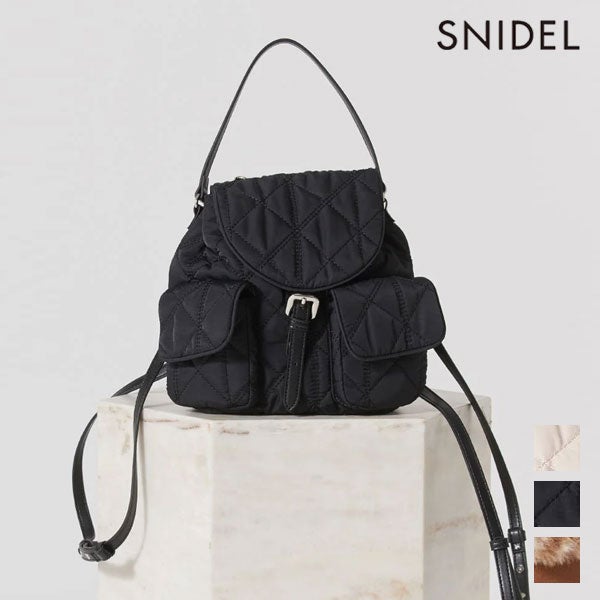 スナイデル SNIDEL バッグ 26秋冬 バリエーションフラップリュック 7月
