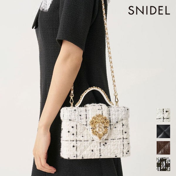 スナイデル SNIDEL バッグ 26秋冬 エンブレムバニティバッグ 9月上旬 