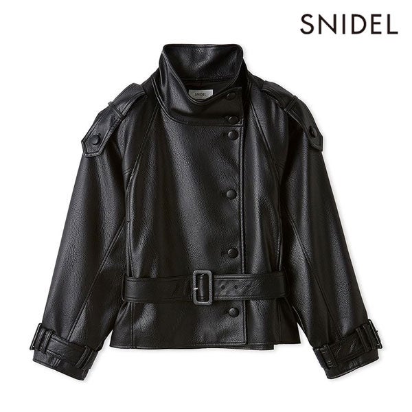 スナイデル SNIDEL アウター 26秋冬 スタンドカラーバリエミドルコート