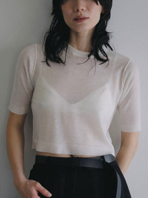 即納】 アンヌーク anuke 2026Prefall トップス Wool Knit T-shirts