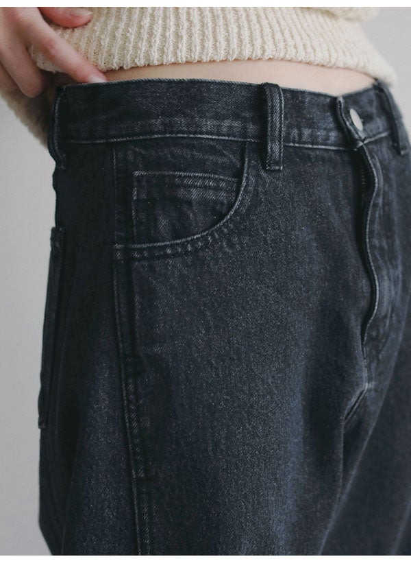 即納】 アンヌーク anuke 2026Prefall ボトムス Panel Black Denim