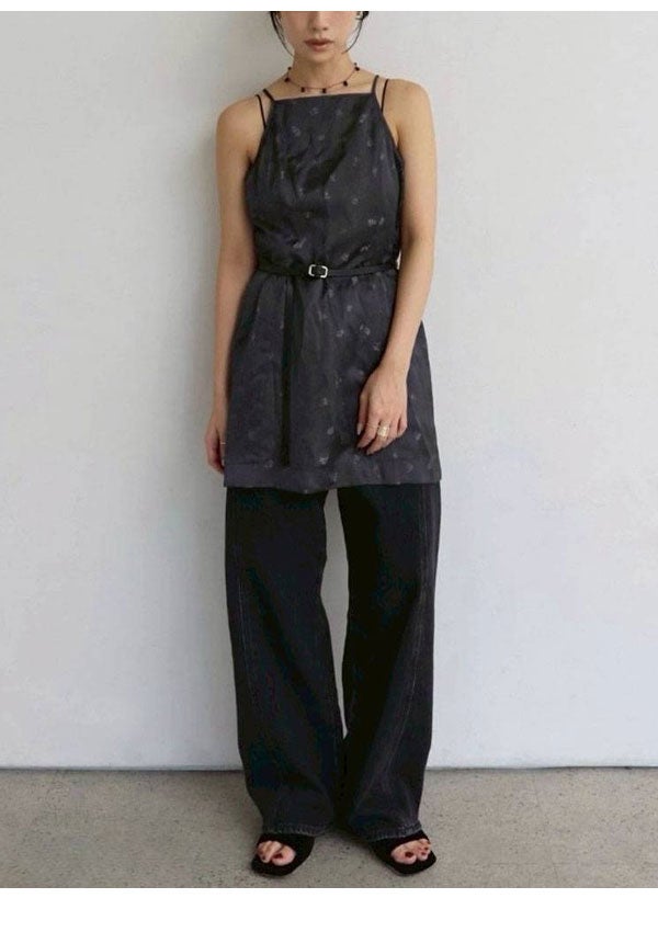 即納】 アンヌーク anuke 2026Prefall ボトムス Panel Black Denim