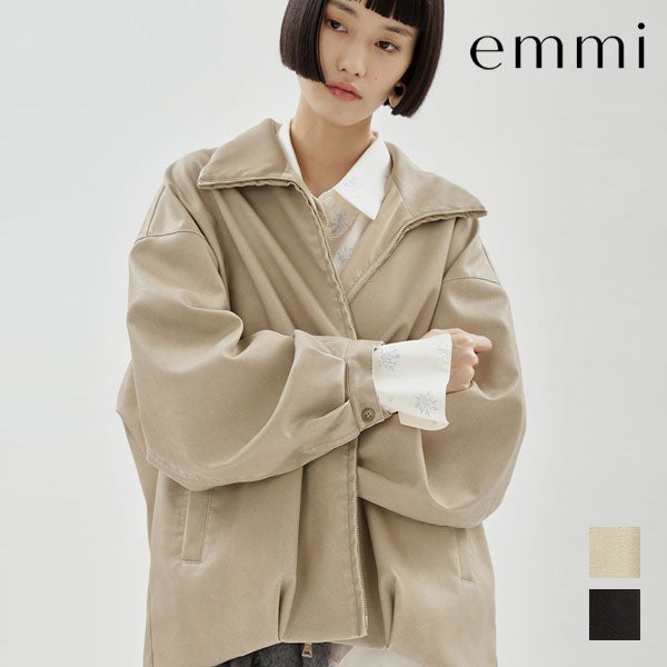予約販売】エミ emmi アウター リバーシブルボンバーブルゾン 9月上旬 