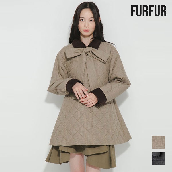 新作10%OFF】ファーファー FURFUR アウター 26秋冬 パデッドボウタイ