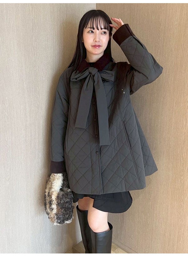 新作10%OFF】ファーファー FURFUR アウター 26秋冬 パデッドボウタイ
