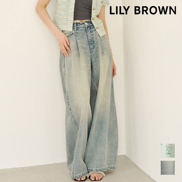 リリーブラウン LILY BROWN ボトムス 26秋冬 タックワイドクラシック