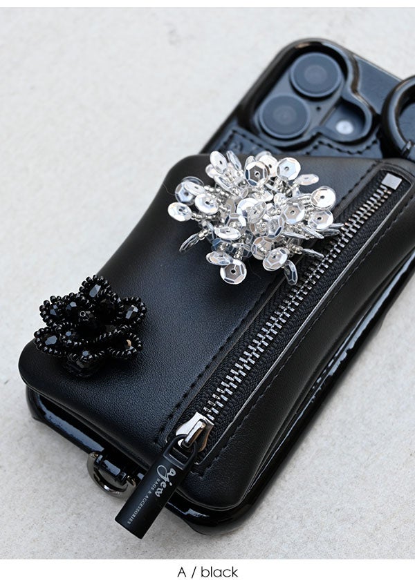 即納】【iPhone対応】 エジュー ajew bloom crystal case ブルーム