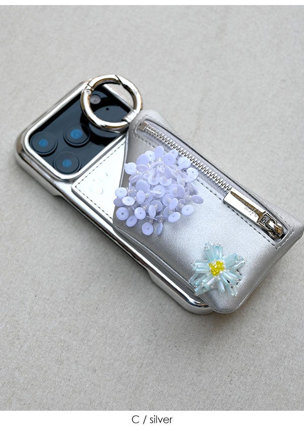 即納】【iPhone対応】 エジュー ajew bloom crystal case ブルーム