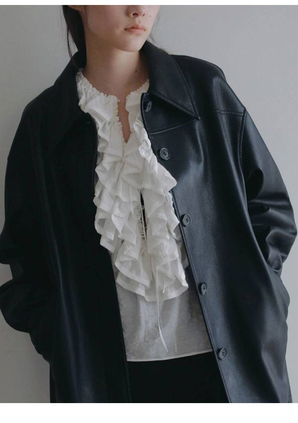 即納】アンヌーク anuke 2026Prefall トップス 2way Frill Blouse 2way