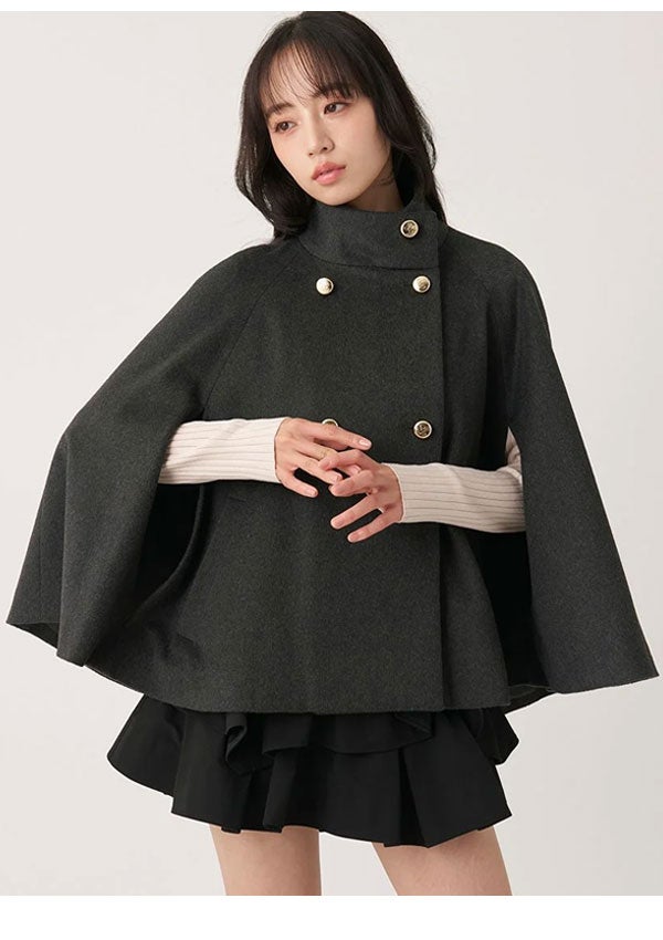 即納】 スナイデル SNIDEL アウター 26秋冬 ショートケープコート